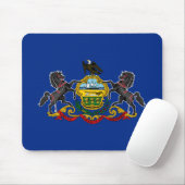 Pennsylvania Staatsvlag Muismat (Met muis)