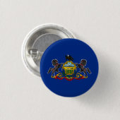 Pennsylvania Staatsvlag Ronde Button 3,2 Cm (Voorkant /achterkant)