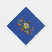 Pennsylvania Staatsvlag Servet (Hoek)