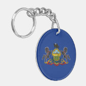 Pennsylvania Staatsvlag Sleutelhanger (Voorkant Links)