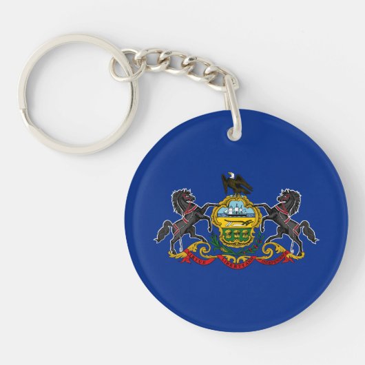Pennsylvania Staatsvlag Sleutelhanger (Voorkant)