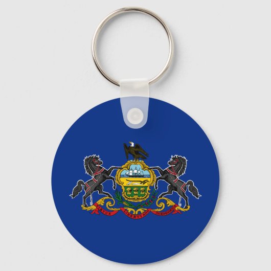 Pennsylvania Staatsvlag Sleutelhanger (Voorkant)