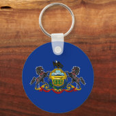 Pennsylvania Staatsvlag Sleutelhanger (Voorkant)