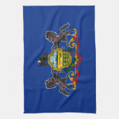 Pennsylvania Staatsvlag Theedoek (Verticaal)