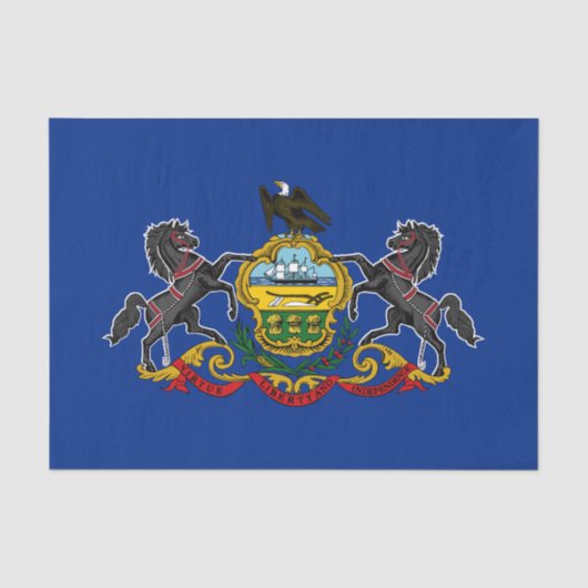 Pennsylvania Staatsvlag Tissuepapier (Voorkant)