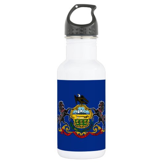 Pennsylvania Staatsvlag Waterfles (Voorkant)