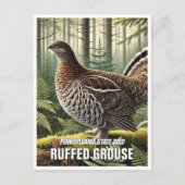 Pennsylvania State Bird Ruffed Grouse Briefkaart (Voorkant)