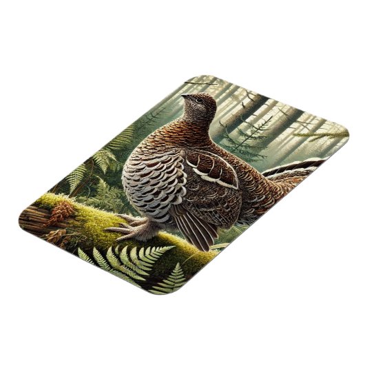 Pennsylvania State Bird Ruffed Grouse Magneet (Linkerzijde)