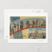 Pennsylvania (State Capital/Flower) 2 Briefkaart (Voorkant / Achterkant)