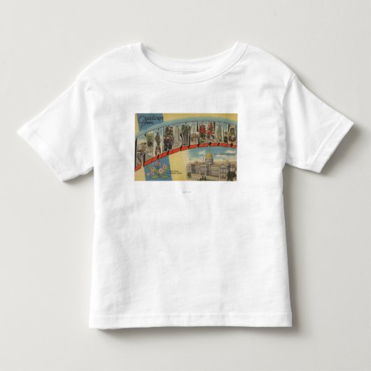 Pennsylvania (State Capital/Flower) 2 Kinder Shirts (Voorkant)