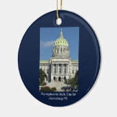 Pennsylvania State Capital Keramisch Ornament (Links)