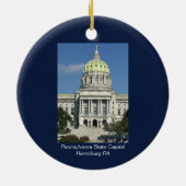 Pennsylvania State Capital Keramisch Ornament (Achterkant)