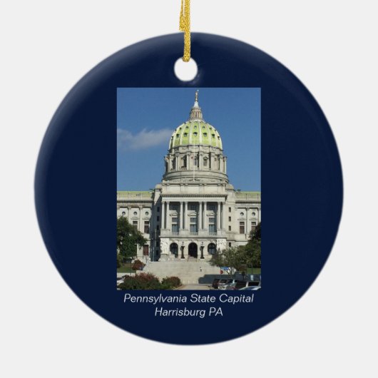 Pennsylvania State Capital Keramisch Ornament (Achterkant)