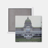 Pennsylvania State Capitol Building, Harrisburg, P Magneet (Voorkant / Achterkant)