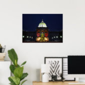 Pennsylvania State Capitol kerstboomverlichting Poster (Thuiskantoor)