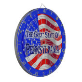 Pennsylvania State Dartboard Dartbord (Voorkant Links)