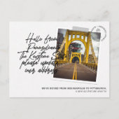 Pennsylvania State Destination Bewegende Aankondig Uitnodiging Briefkaart (Voorkant)