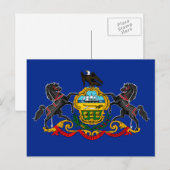Pennsylvania State Flag Design Briefkaart (Voorkant / Achterkant)