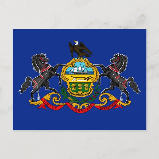 Pennsylvania State Flag Design Briefkaart (Voorkant)