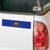 Pennsylvania State Flag Design Bumpersticker (Op Truck)