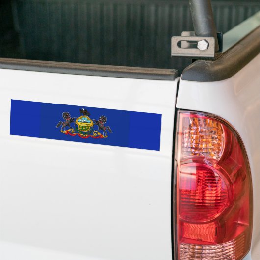Pennsylvania State Flag Design Bumpersticker (Op Truck)