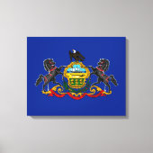 Pennsylvania State Flag Design Decor Canvas Afdruk (Voorkant)