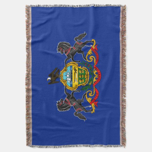 Pennsylvania State Flag Design Decor Deken (Voorkant Verticaal)