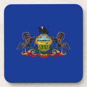 Pennsylvania State Flag Design Decor Onderzetter (Voorkant)