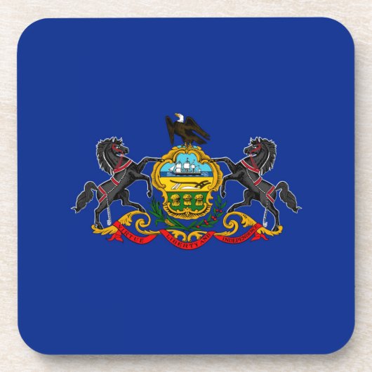 Pennsylvania State Flag Design Decor Onderzetter (Voorkant)