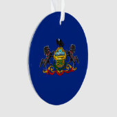 Pennsylvania State Flag Design Decor Ornament (voorkant)