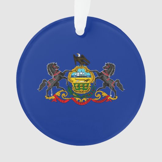 Pennsylvania State Flag Design Decor Ornament (voorkant)