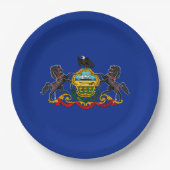 Pennsylvania State Flag Design Decor Papieren Bordje (Voorkant)