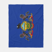 Pennsylvania State Flag Design Fleece Deken (Voorkant)