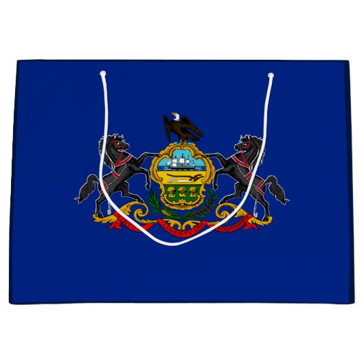 Pennsylvania State Flag Design Groot Cadeauzakje (Voorkant)