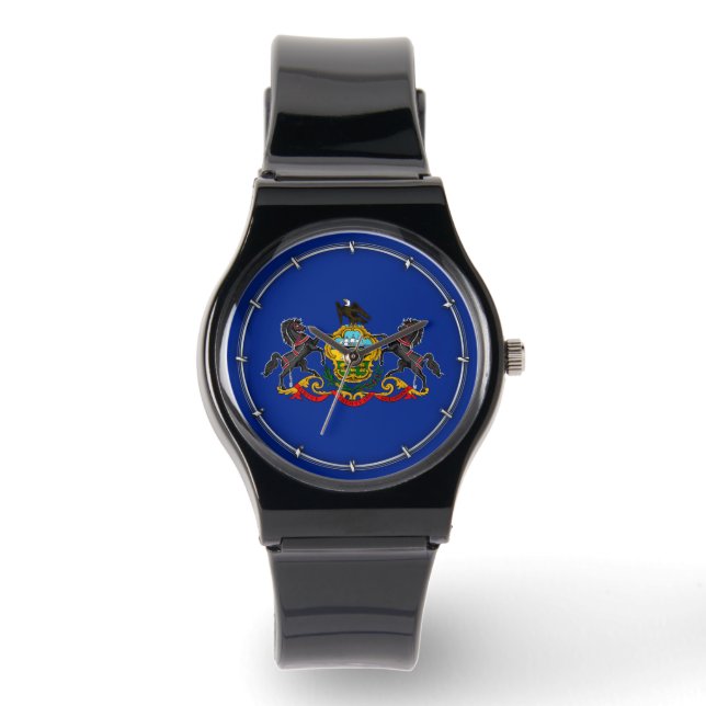 Pennsylvania State Flag Design Horloge (Voorkant)