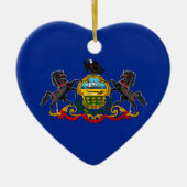 Pennsylvania State Flag Design Keramisch Ornament (Voorkant)