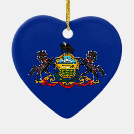 Pennsylvania State Flag Design Keramisch Ornament (Voorkant)
