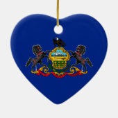 Pennsylvania State Flag Design Keramisch Ornament (Achterkant)