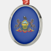 Pennsylvania State Flag Design Metalen Ornament (Links)