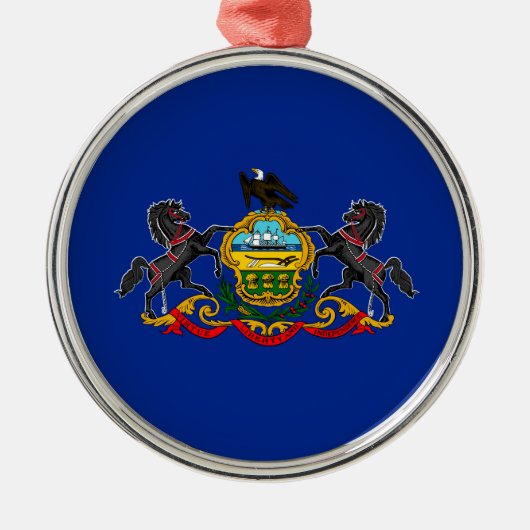 Pennsylvania State Flag Design Metalen Ornament (Voorkant)