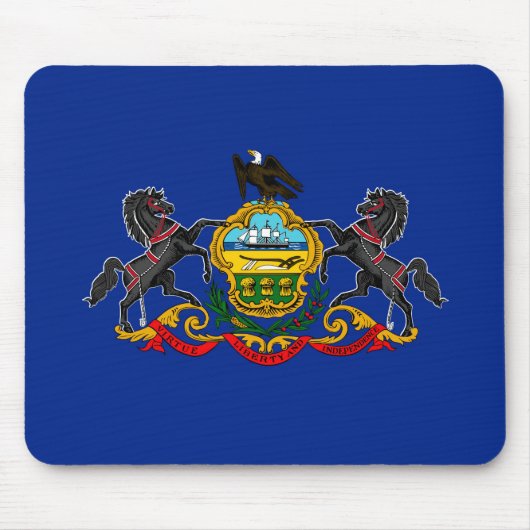 Pennsylvania State Flag Design Muismat (Voorkant)