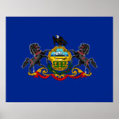 Pennsylvania State Flag Design Poster (Voorkant)