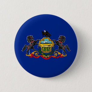 Pennsylvania State Flag Design Ronde Button 5,7 Cm