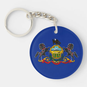 Pennsylvania State Flag Design Sleutelhanger