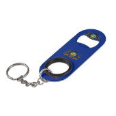 Pennsylvania State Flag Design Sleutelhanger Flessenopener (Voorkant Gekanteld)