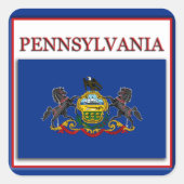 Pennsylvania State Flag Design Sticker (Voorkant)
