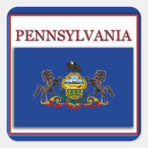 Pennsylvania State Flag Design Sticker