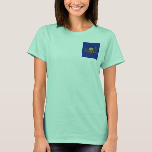 Pennsylvania State Flag Design T-shirt (Voorkant)
