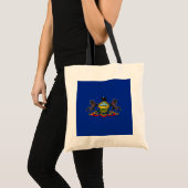 Pennsylvania State Flag Design Tote Bag (Voorkant (product))