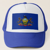 Pennsylvania State Flag Design Trucker Pet (Voorkant)